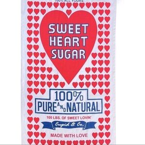 NEW 100% Cotton Sweet Heart Sugar Tea Towel